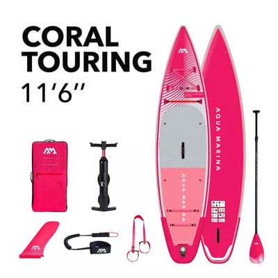 Универсальная сап-доска Aqua Marina Coral Touring 11.6 Raspberry